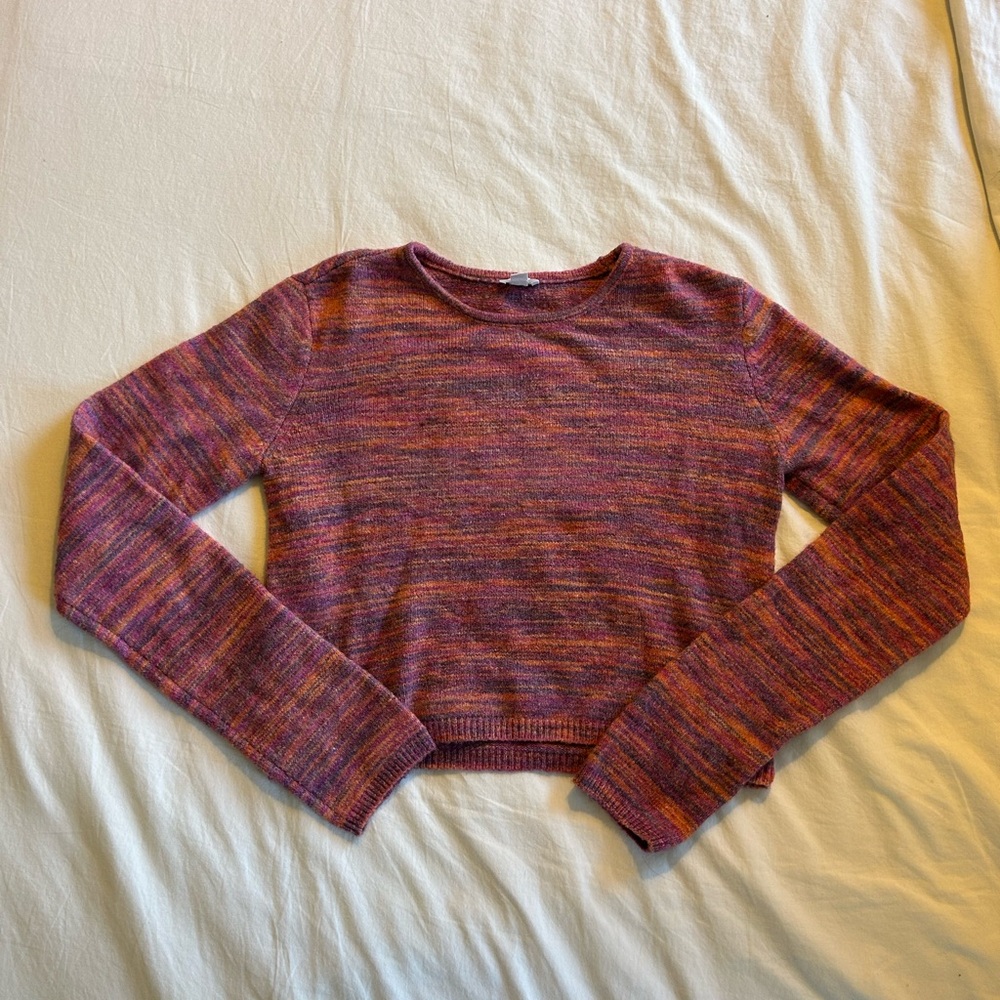 Garage Multicolor Long Sleeve Knit Sweater